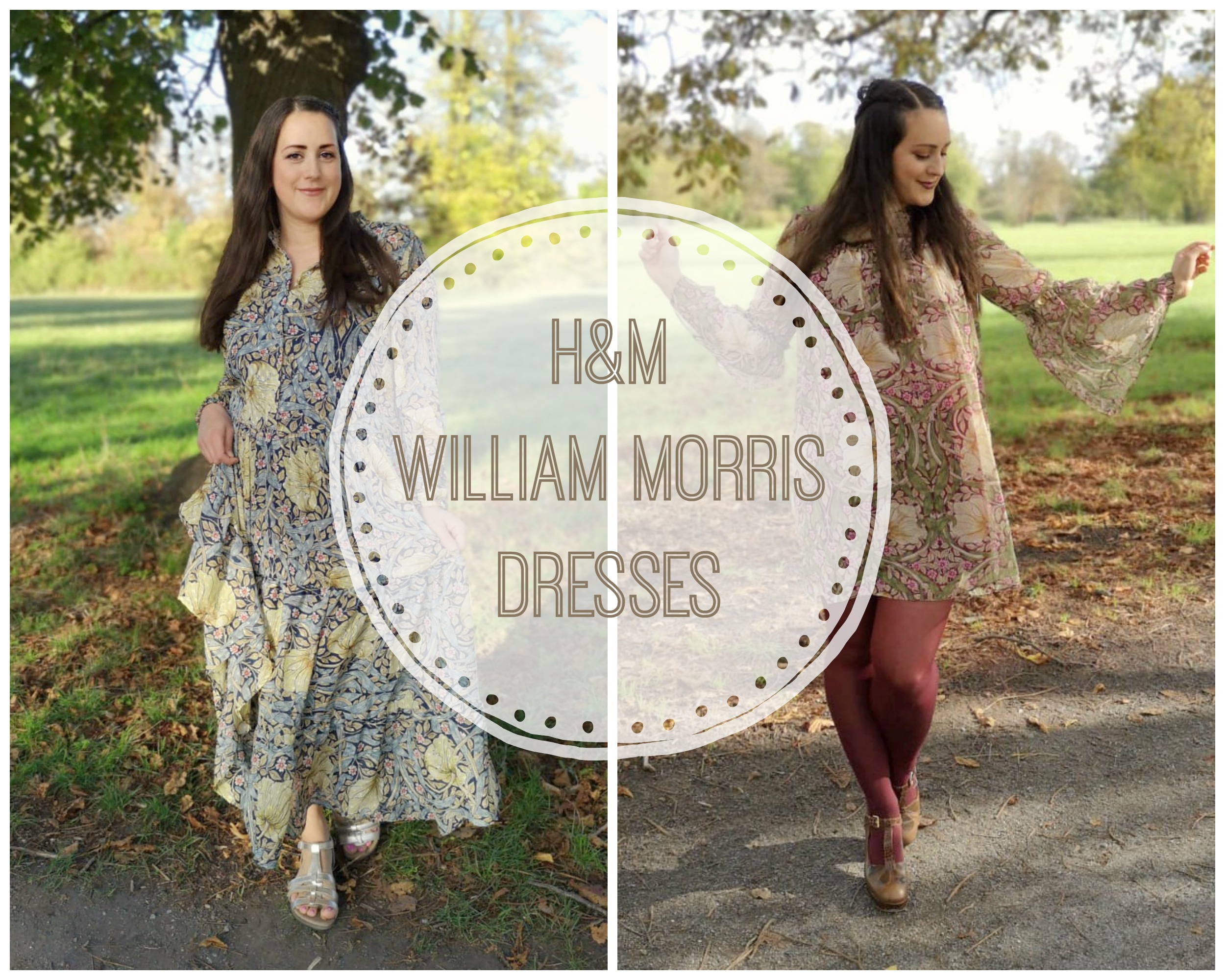 h&m william morris dress